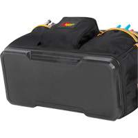 Molded Base Contractor's Closed-Top Tool Bag, Ballistic Polyester, 29 Pockets, Black/Blue FMT Sales Ltd