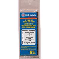 12 lames de scie &agrave; chantourner &agrave; dents invers&eacute;es, Coupe spirale, 0,043" la x 5" lo, 12 dents par pouce FMT Sales Ltd