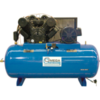 Industrial Series Air Compressors - Horizontal Compressor - Two Stages, 200 Gal. (240 US Gal) FMT Sales Ltd