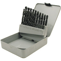 JET-KUT&reg; Black Oxide Drill Bit Set, 29 Pieces, High Speed Steel FMT Sales Ltd