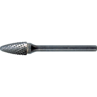 CLEVELAND Solid Carbide Burrs - Tree Shape with Ball Nose, SF-1, 1/4" Dia., 5/8" Depth of Cut FMT Sales Ltd