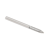 CLEVELAND Solid Carbide Burrs - Tree Shape Pointed End, SG-44, 3 mm Dia., 1/8" Shank FMT Sales Ltd