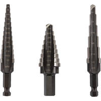 Unibit&reg; Step Drill Set, 3 Pieces, High Speed Steel FMT Sales Ltd