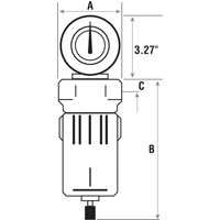 Compressed Air Filters, Modular, 3/4" NPT, Automatic Drain FMT Sales Ltd