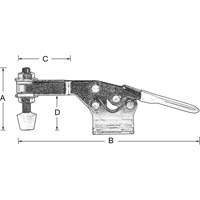 Brides de fixation horizontale, Force de serrage 200 lb, Horizontal FMT Sales Ltd