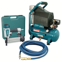 Trousses de compresseur d'air et Cloueuse Brad, &eacute;lectrique, 2,6 gal. (2,6 gal. US), 130 PSI, 120/1 V FMT Sales Ltd