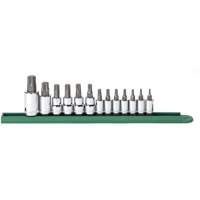 Jeu de douilles &agrave; embouts, Torx, Prise 1/2"/1/4"/3/8", 13 mrcx FMT Sales Ltd