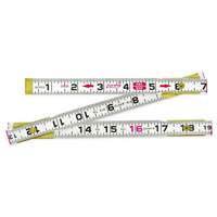 R&egrave;gle Red End, 2 m lo, Bois, Graduations de 1 mm FMT Sales Ltd