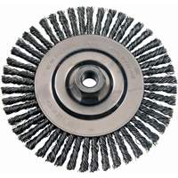 Brosses m&eacute;talliques &agrave; touret, Dia. 4-7/8", Fils 0,02", Arbre 5/8"-11, Acier inoxydable FMT Sales Ltd