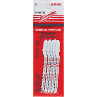 Lame de scie sauteuse, Bim&eacute;tal, Tige en T, 3" lo, 12 dents par pouce FMT Sales Ltd