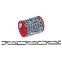 Straight Link Coil Chain, Low Carbon Steel, 2/0 x 120' (36.6 m) L, 520 lbs. (0.26 tons) Load Capacity FMT Sales Ltd