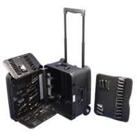 Trousse d'outils de service mobile sur 2 roues, 16-3/4" la x 13-1/2" p x 20" h, Noir FMT Sales Ltd