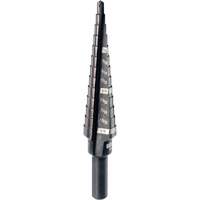 #1 Step Drill Bit, 1/8" - 1/2" , 1/32" Increments, High Speed Steel FMT Sales Ltd