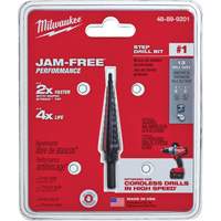#1 Step Drill Bit, 1/8" - 1/2" , 1/32" Increments, High Speed Steel FMT Sales Ltd