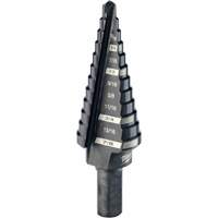 #4 Step Drill Bit, 3/16" - 7/8" , 1/16" Increments, High Speed Steel FMT Sales Ltd