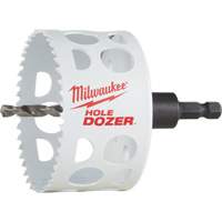 Scie-cloche Hole Dozer avec arbre, 3", Profondeur de la coupe 1-5/8", Bim&eacute;tal FMT Sales Ltd