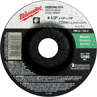Grinding Wheel, 4-1/2" x 1/4", 7/8" Arbor, Silicon Carbide, Type 27 FMT Sales Ltd