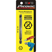 Embout, Fente, Embout 1/4", Prise 1/4", Longueur 3" FMT Sales Ltd