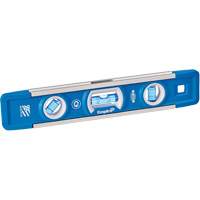 True Blue&reg; Torpedo Level, 9" L, Aluminum, 3 Vials, Magnetic FMT Sales Ltd