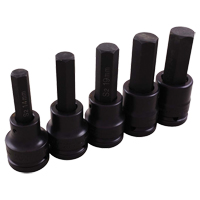 Jeu de douilles pour cl&eacute; &agrave; chocs, Hexagonale, Prise 3/4", 5 mrcx FMT Sales Ltd