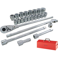 Socket & Attachment Set, 26 Pcs, 3/4" Drive Size FMT Sales Ltd