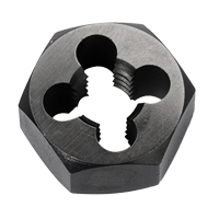 Hex Rethreading Die Nut, 1"/1-1/4" Dia., 1/4"-18 Thread, Carbon Steel/Chromium Steel FMT Sales Ltd