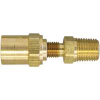 Raccord pour boyau r&eacute;utilisable filetage NPT 3/8", 11/16" dia., Laiton FMT Sales Ltd