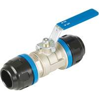 Standard Ball Valve, Aluminum, Manual, 1", Push FMT Sales Ltd