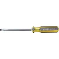 100 PLUS&reg; Standard Slotted Tip Screwdriver, 5/16" Tip, Square, 11-1/8" L, Plastic Handle FMT Sales Ltd