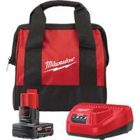 M12 Battery Pack & Charger Starter Kit, Lithium-Ion, 12 V, 4 A FMT Sales Ltd