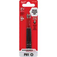Embout de tournevis Shockwave Impact Duty, Phillips, Embout #1, Prise 1/4", Longueur 3-1/2" FMT Sales Ltd