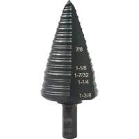 Foret &eacute;tag&eacute; &agrave; trous multiples no 12, 7/8" - 1-3/8", Incr&eacute;ments de 1/16", Acier rapide FMT Sales Ltd