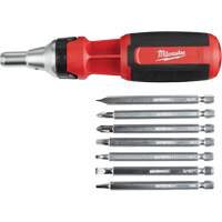 Tournevis &agrave; rochet 9 en 1 avec embouts multiples &agrave; carr&eacute; conducteur, 9-1/10" lo, Prise Coussin&eacute;e FMT Sales Ltd