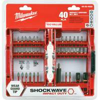 Jeu de 40 embouts de visseuse &agrave; percussion Shockwave Impact-Duty FMT Sales Ltd