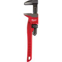 Smooth Jaw Pipe Wrench, 2-5/8" Jaw Capacity, 12" Long, Powder Coated Finish, Ergonomic Handle FMT Sales Ltd