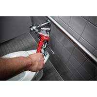 Smooth Jaw Pipe Wrench, 2-5/8" Jaw Capacity, 12" Long, Powder Coated Finish, Ergonomic Handle FMT Sales Ltd