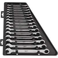 Ratcheting Wrench Set, Combination, 15 Pieces, Metric FMT Sales Ltd