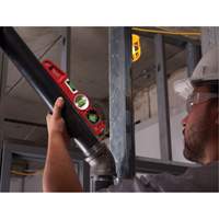 Die Cast Torpedo Level with 360 Degree Locking Vial, 10" L, Aluminum, 3 Vials, Magnetic FMT Sales Ltd