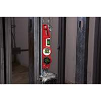 Die Cast Torpedo Level with 360 Degree Locking Vial, 10" L, Aluminum, 3 Vials, Magnetic FMT Sales Ltd