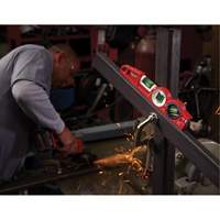 Die Cast Torpedo Level with 360 Degree Locking Vial, 10" L, Aluminum, 3 Vials, Magnetic FMT Sales Ltd