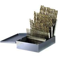 DRILLCO Heavy-Duty Jobber Length Drill Bit Set, 60 Pieces, Cobalt FMT Sales Ltd