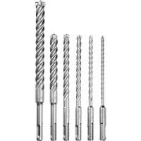 Trousse de forets &agrave; 4 cannelures pour perceuse &agrave; percussion MX4, 6 morceaux, Carbure FMT Sales Ltd
