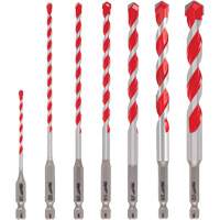 Grand jeu de forets pour perceuse &agrave; percussion Shockwave, 7 morceaux, Carbure FMT Sales Ltd