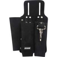 Lineman's Tool Pouch, Multiple Tool Holder, Leather, 3 Pockets FMT Sales Ltd
