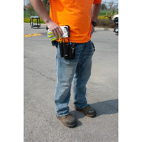 Lineman's Tool Pouch, Multiple Tool Holder, Leather, 3 Pockets FMT Sales Ltd