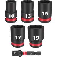 Jeu de douilles m&eacute;triques &agrave; 6 pans Shockwave Impact Duty, 6 Mcx, Chocs, Prise de 3/8" FMT Sales Ltd