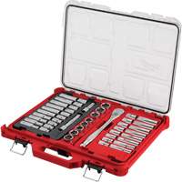 Jeu de cliquets et rochets avec organisateur &agrave; profil bas PACKOUT, 47 Mcx, Prise de 1/2", Profond FMT Sales Ltd