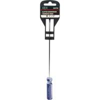 Blue Transparent Striped Slotted Screwdriver, 1/8" Tip, Round, Plastic Handle FMT Sales Ltd