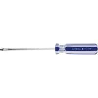 Tournevis &agrave; fente bleu transparent avec bandes, Tige de 3/16", Ronde, Prise en Plastique FMT Sales Ltd