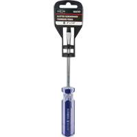 Tournevis &agrave; fente bleu transparent avec bandes, Tige de 1/4", Ronde, Prise en Plastique FMT Sales Ltd